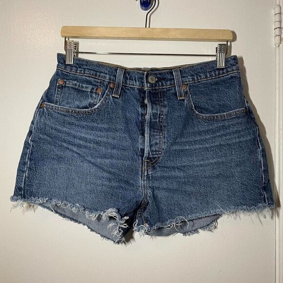 Levi's 501 Original High-Rise Jean Shorts size 30 - Picture 2 of 6